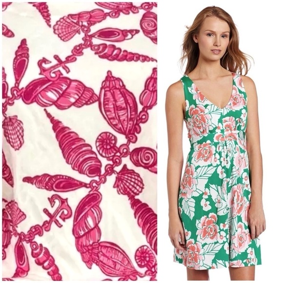 Lilly Pulitzer Dresses & Skirts - LILLY PULITZER PATTY FALLIN IN LOVE A LITTLE SEASHELL V NECK SLEEVELESS DRESS